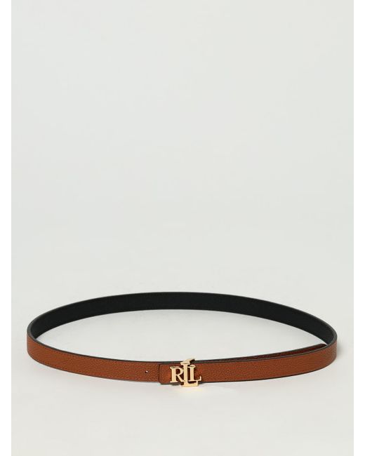 Polo Ralph Lauren Gray Reversible Grained Leather Belt