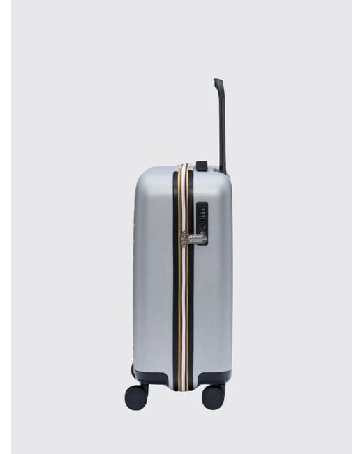 K-Way Gray Eudoxie Polycarbonate Trolley for men