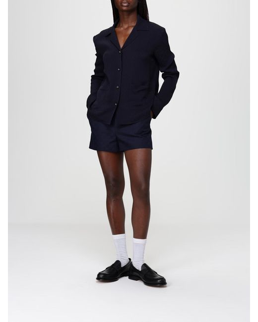 Gucci Blue Gg Cotton Blend Shorts