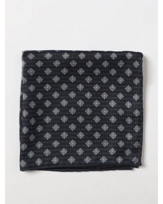 Brunello Cucinelli Black Pocket Square for men