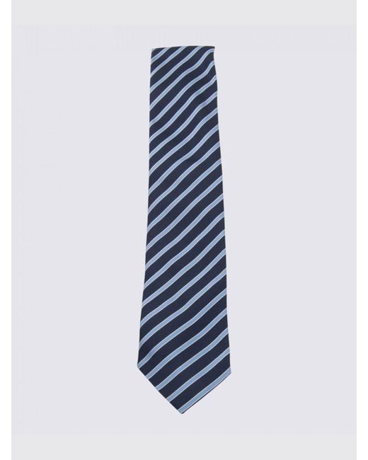 Zegna Blue Striped Tie for men
