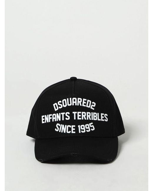 Cappello in twill con logo di DSquared² in Black da Uomo
