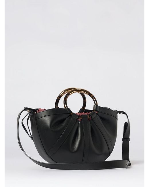 Coccinelle Black Shell Medium Handbag