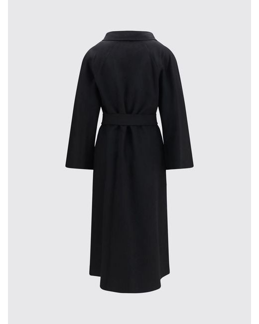 Max Mara Blue Ludmilla Long Cashmere Belted Robe Coat