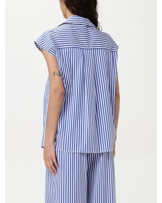 Camisa Mujer Semicouture de color Blue