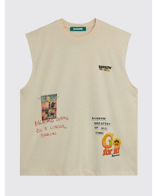 Barrow Natural Printed Cotton Tank Top for men