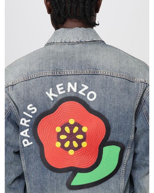 KENZO Blue Jacket for men