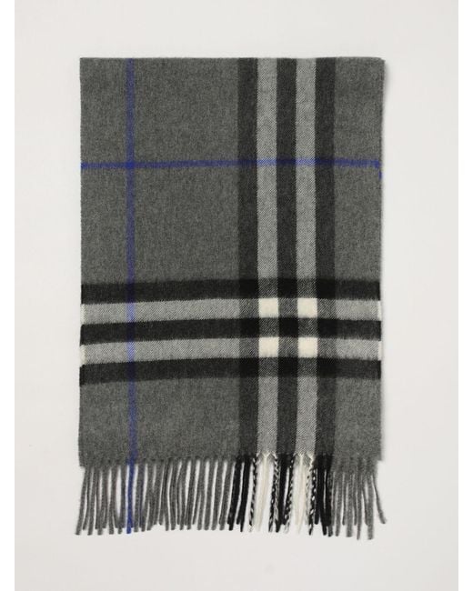 Burberry Gray Scarf for men