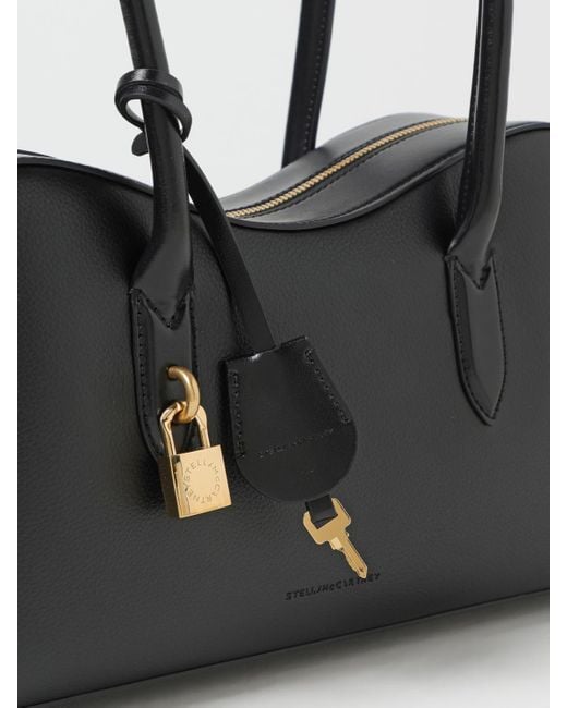 Stella McCartney Black Ryder Grained Faux Leather Bag