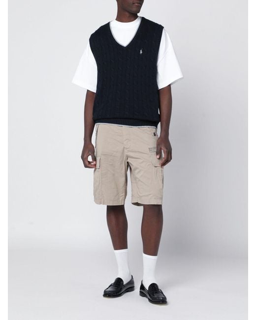 DSquared² Natural Cotton Cargo Shorts for men