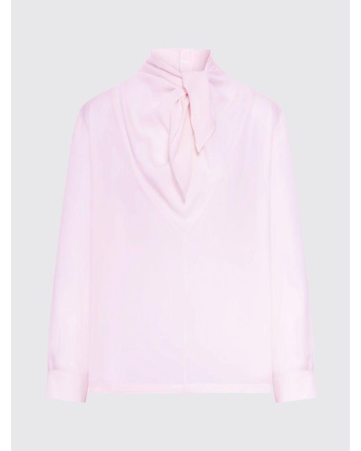 Max Mara Pink Badia Silk Blouse