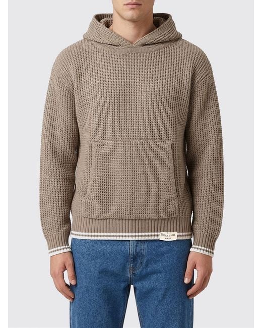 Golden Goose Deluxe Brand Brown Knitted Hoodie for men