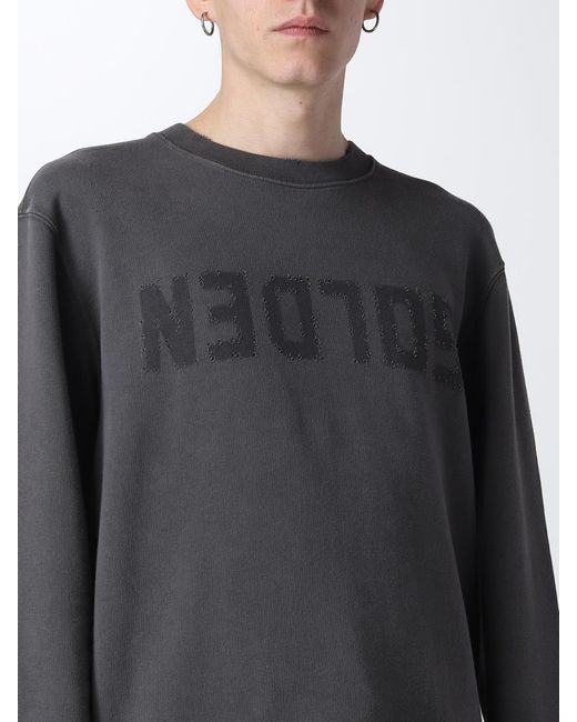 Golden Goose Deluxe Brand Gray Cotton Sweatshirt for men
