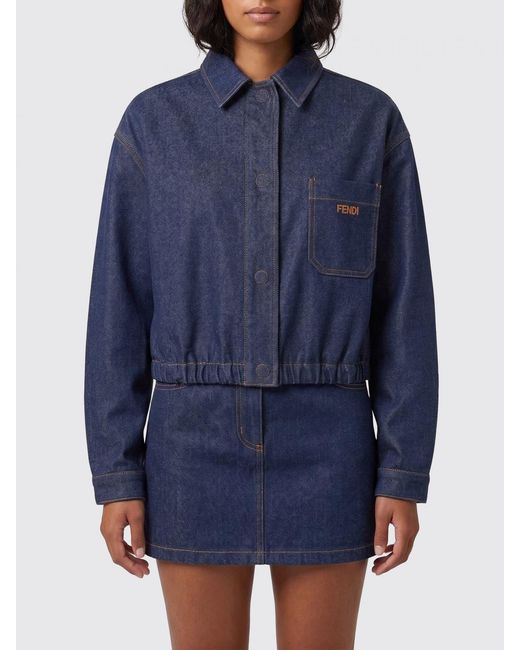 Fendi Blue Denim Jacket