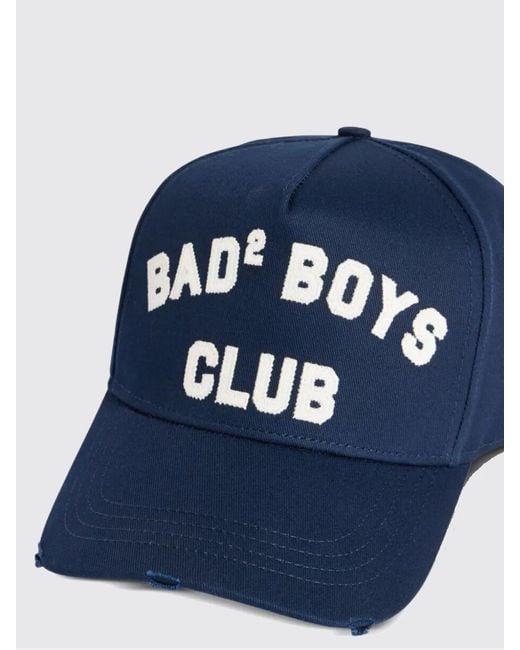 DSquared² Bad2 Boys Club Baumwoll-Baseballkappe in Blue für Herren