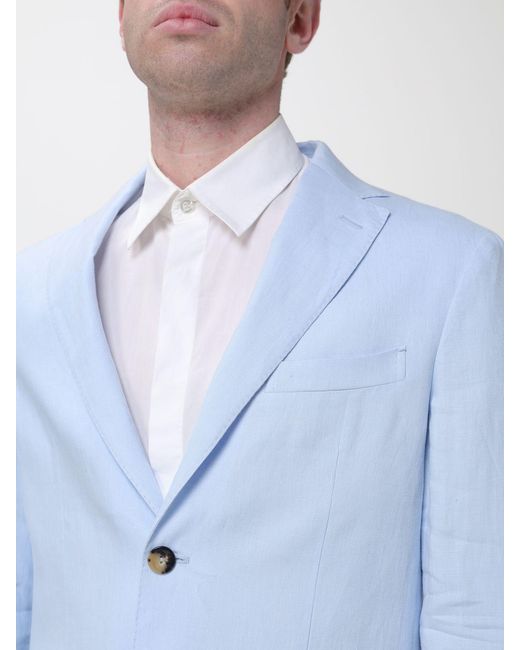 Agnona Blue Roma Single Breasted Blazer for men
