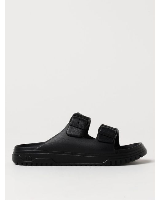 Armani Exchange Black Flat Sandals