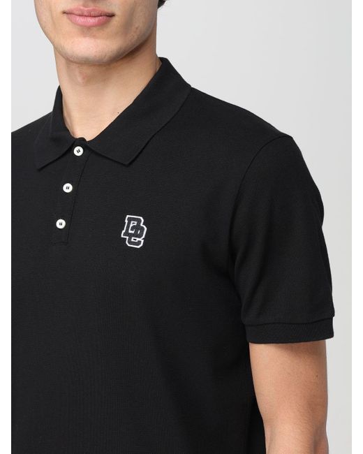 Polo in cotone con logo di DSquared² in Black da Uomo
