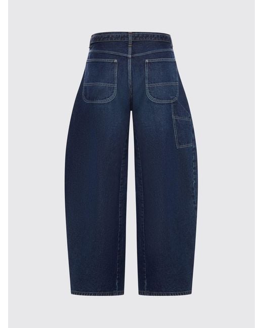 Sacai Blue Wide-Leg Baggy Denim Jeans for men