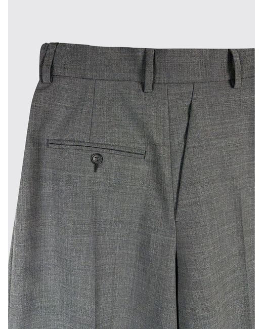 MM6 by Maison Margiela Gray High-Waisted Knee-Length Tailored Shorts
