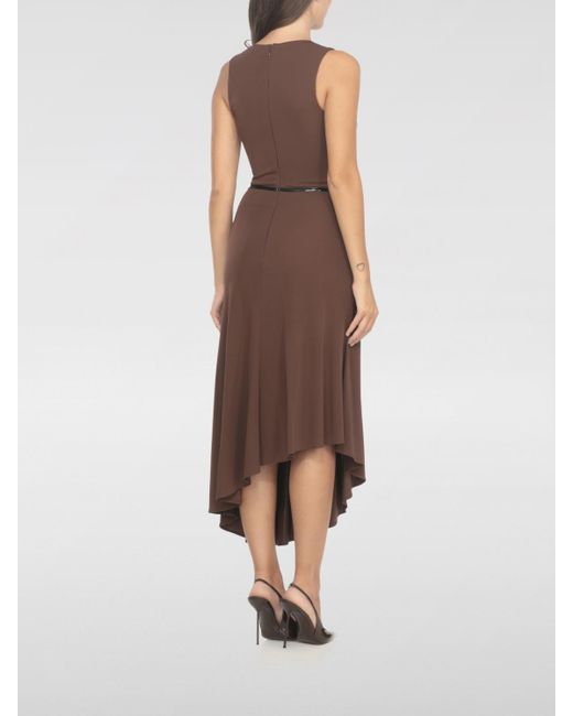 Elisabetta Franchi Dress in Brown | Lyst