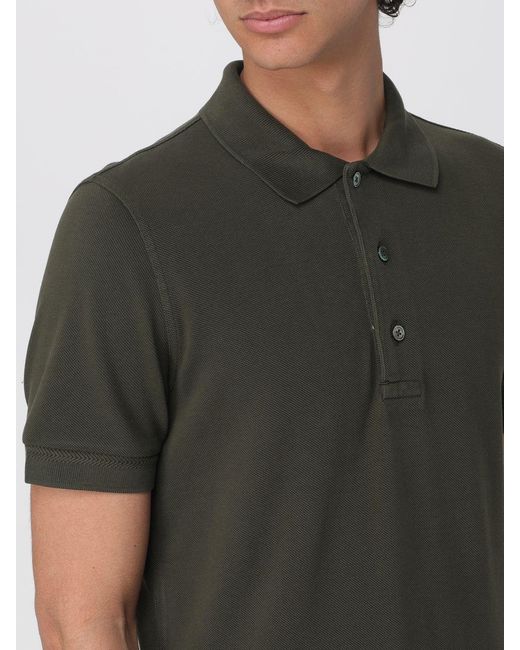 Tom Ford Green Basic Cotton Polo Shirt for men