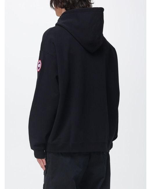 Canada Goose Blue Cotton Hoodie for men