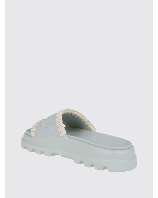 Sandales Plates Femme Mou en coloris White