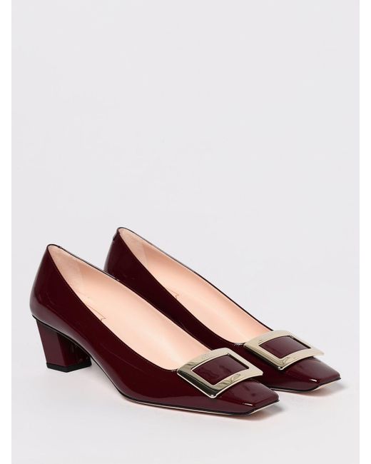 Décolleté Belle Vivier di Roger Vivier in Red