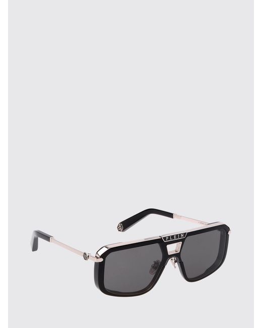 Philipp Plein Black Metal And Acetate Sunglasses for men