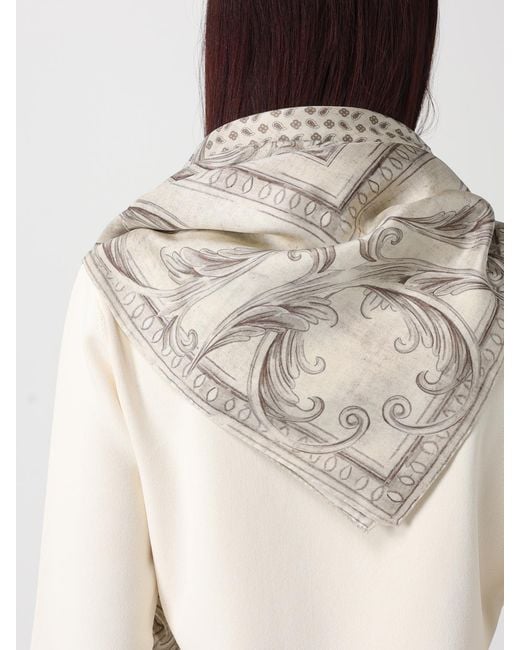 Foulard Mxacarre De Seda Jacquard Max Mara de color Natural