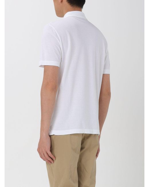 Zanone White Polo Shirt for men