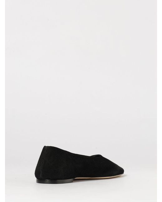 Totême  White Suede Ballerina Flats