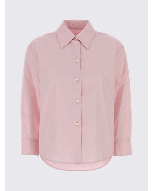Jil Sander Pink Cotton Casual Shirt