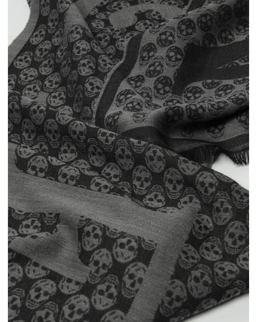 Alexander McQueen Black Scarf for men