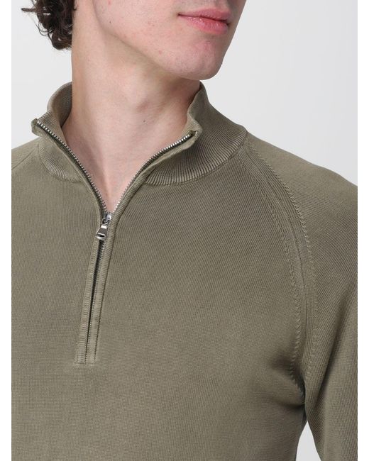 Blauer Baumwollpullover in Multicolor für Herren
