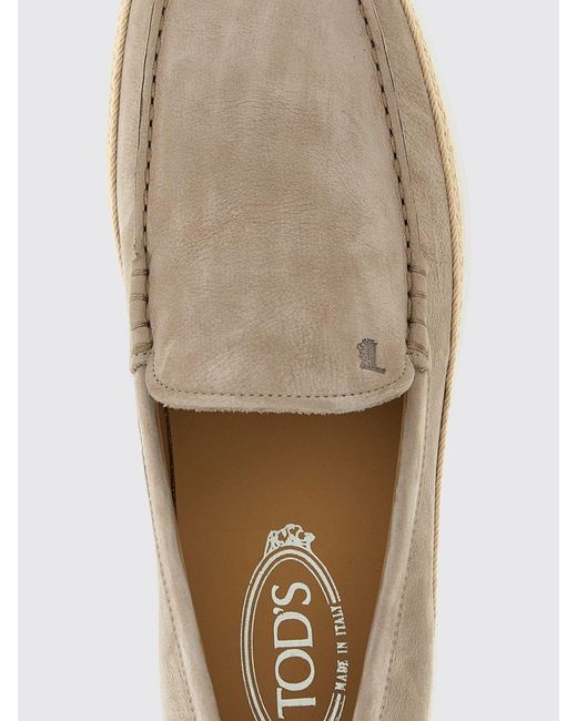 Tod's White Nubuck Loafers for men