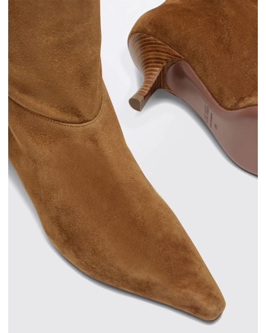 Paris Texas Brown Suede Knee-High Stiletto Boots