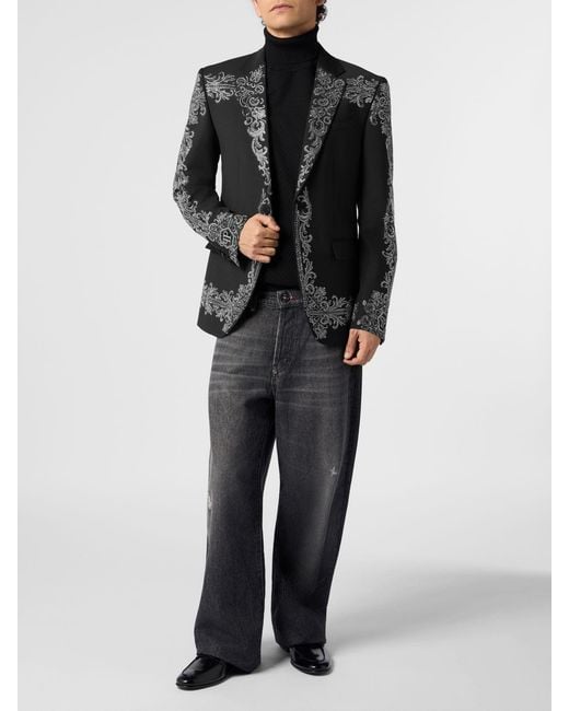 Philipp Plein Black Blazer for men