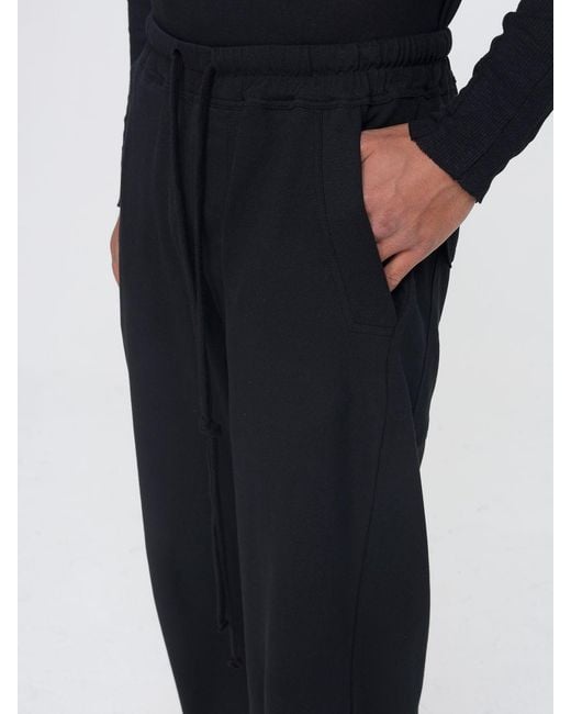 Thom Krom Black Cotton Drawstring Pants for men