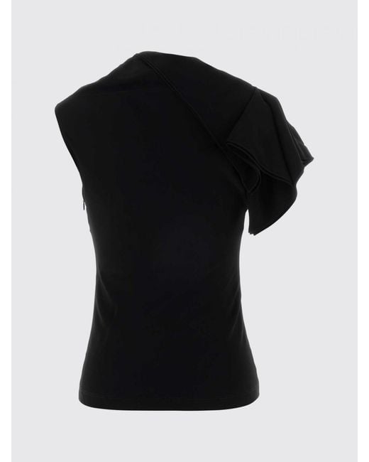 Loewe Black Asymmetric Viscose Top