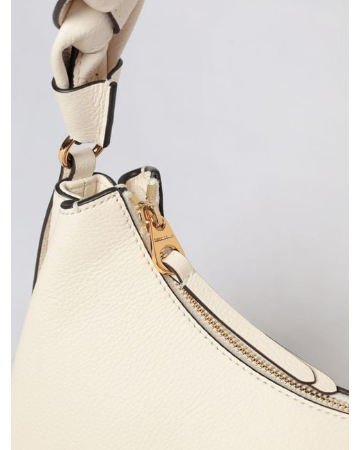 Coccinelle Natural Boheme Grained Leather Bag