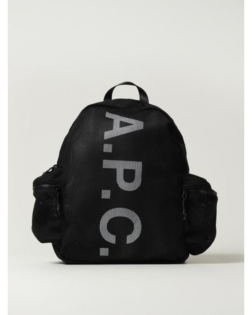 A.P.C. Black Backpack for men