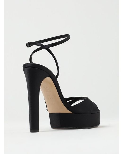 Casadei Black Heeled Sandals