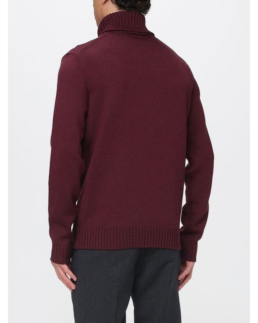Zanone Purple Sweater for men
