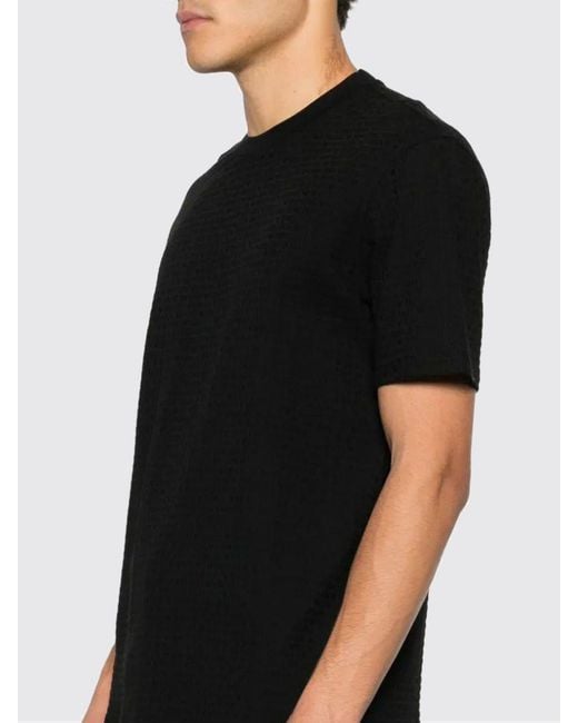 Emporio Armani Black Basic Cotton T-Shirt for men