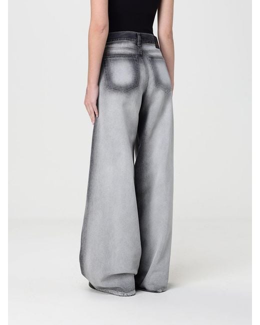 DIESEL Gray D-Sire Wide-Leg Denim Jeans