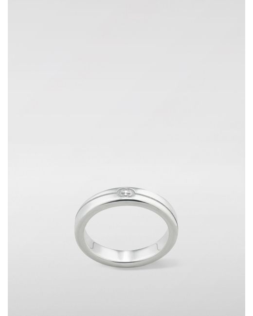 Gucci White Interlocking G Ring