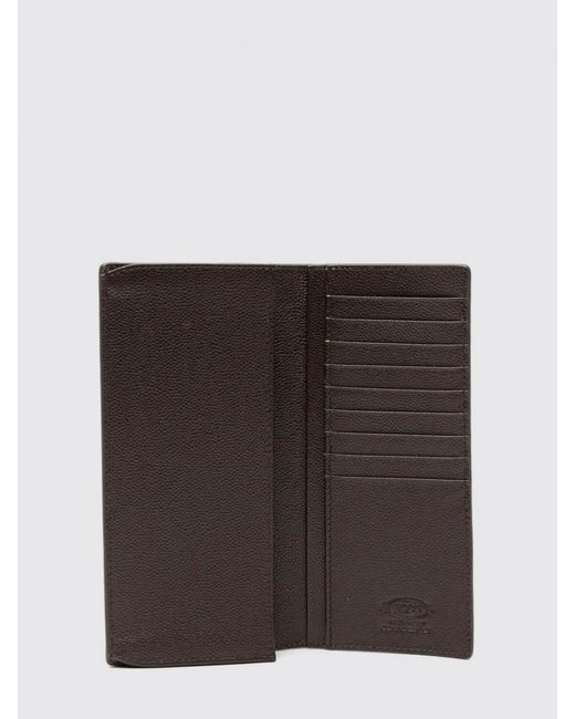 Tod's White Grained Leather Wallet for men