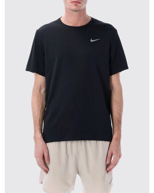 Nike Blue Polyester T-Shirt With Logo for men